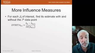 Lecture22 (Data2Decision) Influence in Regression