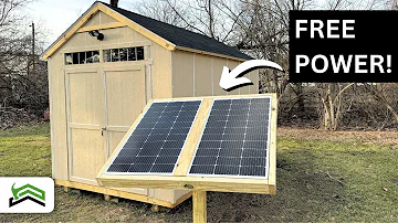 DIY Solar Powered Shed Setup