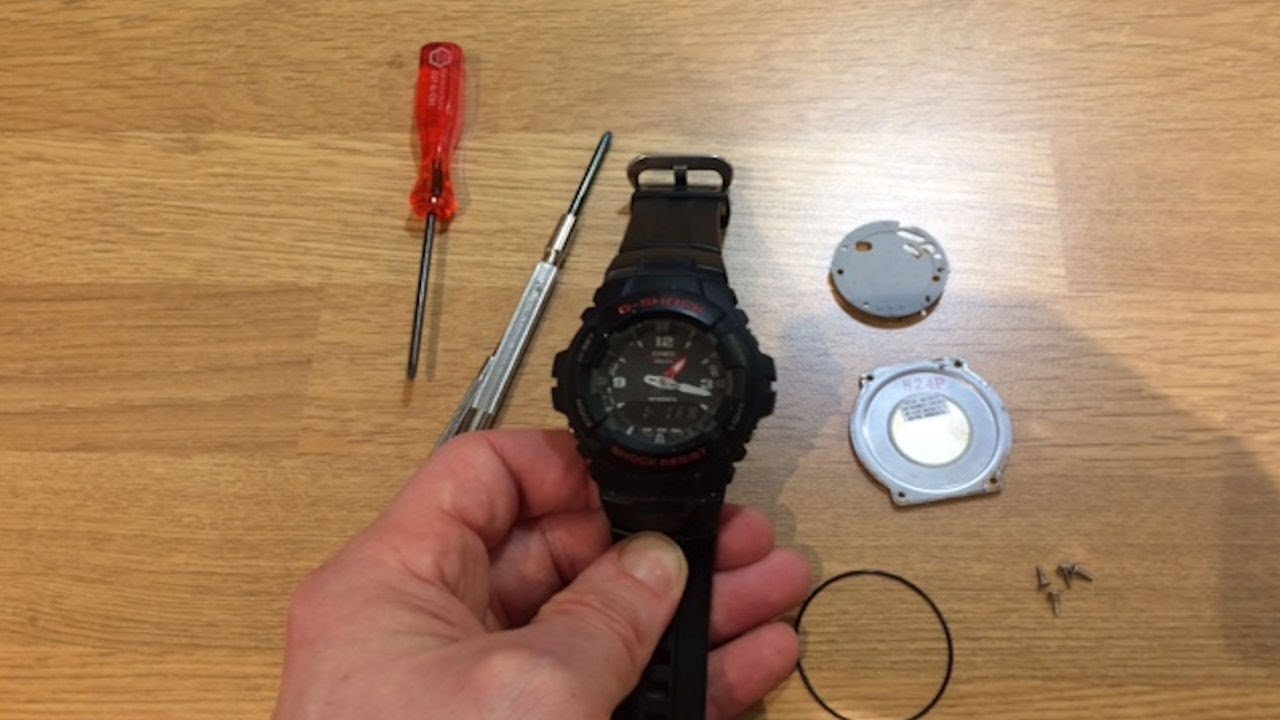 temporal servilleta gatear Casio G-Shock how to replace the watch battery - YouTube