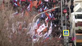 Тысячи людей на марше памяти Бориса Немцова в Москве / 26.02.2017