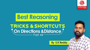 Best Reasoning Tricks And Shortcuts On Directions And Distance | Part 44 Wisdom Jobs