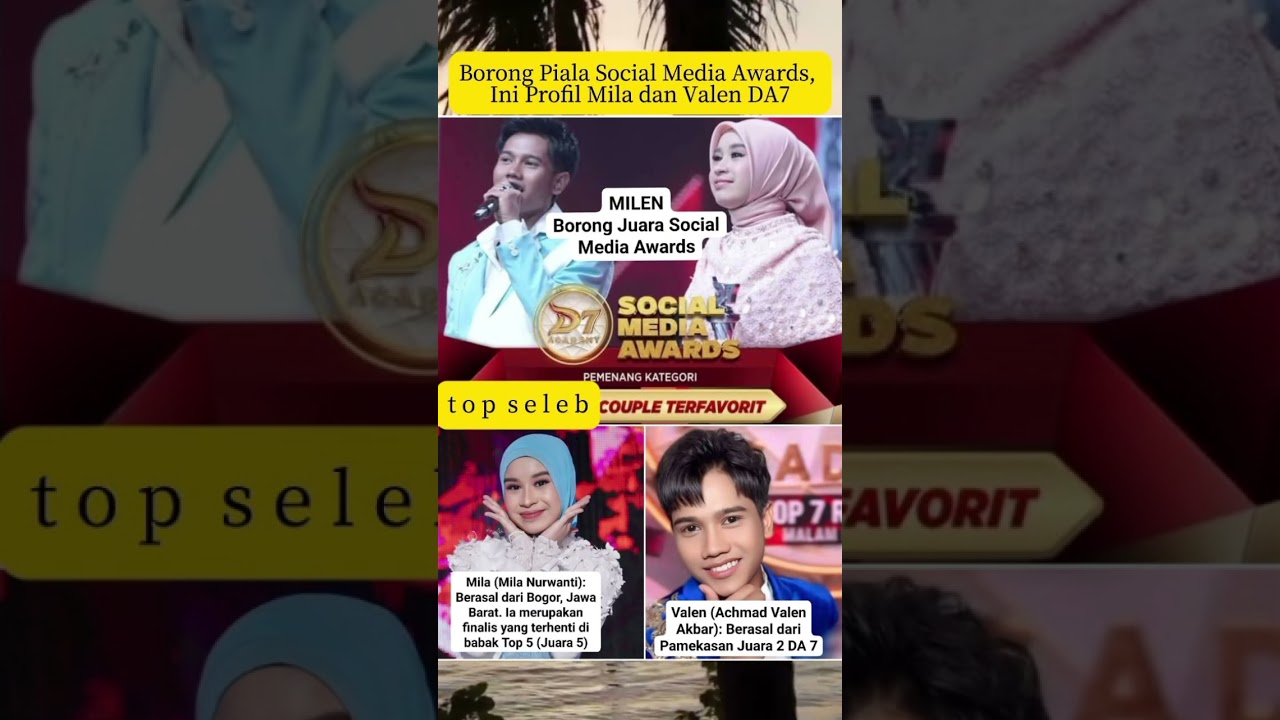 milen borong piala social media awards, ini profilnya 