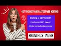 Supercharge Your Business with the Best and Fastest Web Hosting Service with Hostinger