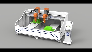 RBT good quality CNC cutting and punching holes Machine for ABS PC Luggage Production