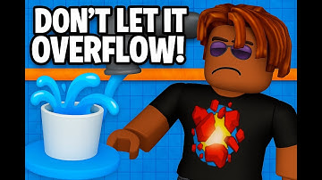 (Roblox video) IK LAAT DE BEKER BIJNA OVERSTROMEN! 💧😱 | Don’t Let It Overflow