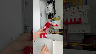 Safety is no trivial matteThe insulated snap lock safeguards every operation.#lockouttagout #loto