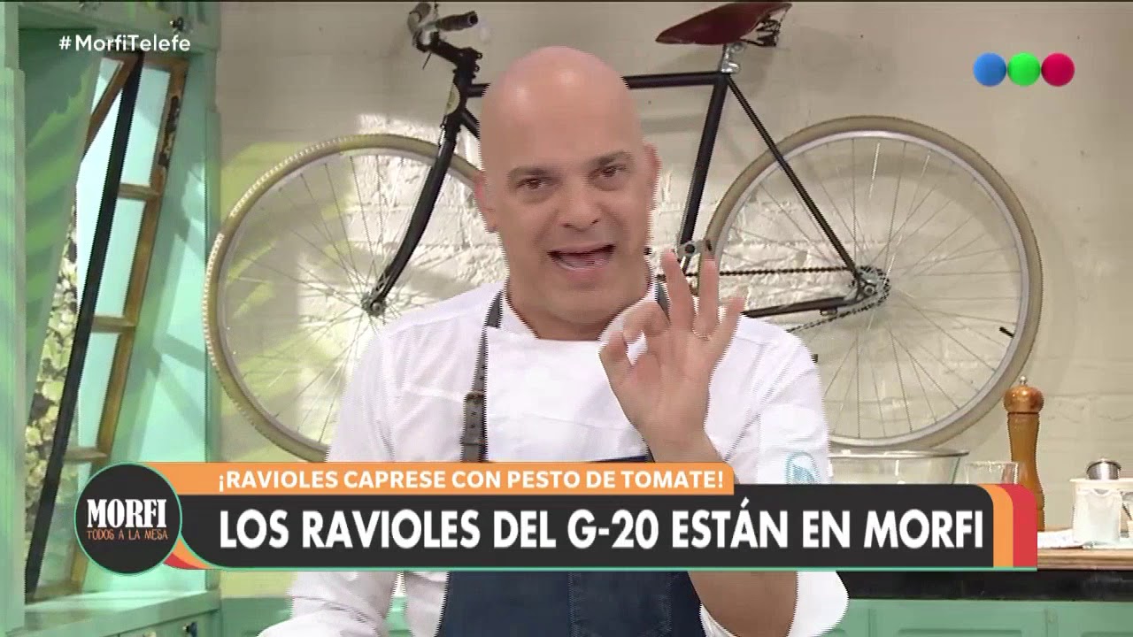 Ravioles caprese con pesto - Morfi