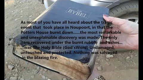 Why don t Bibles burn in fires?