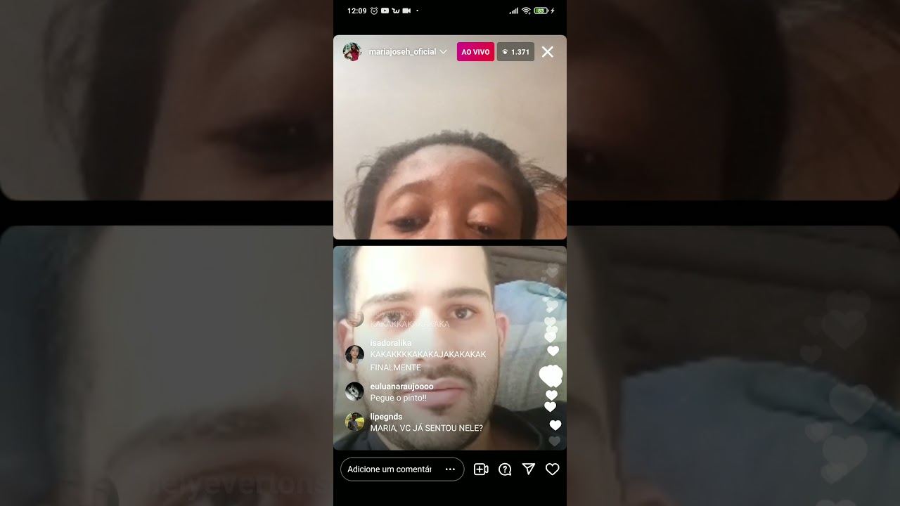 Maria José irritada na live