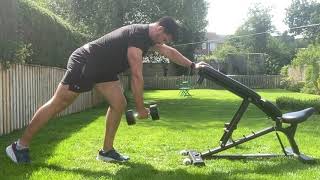 Hand Supported Split Stance DB Row
