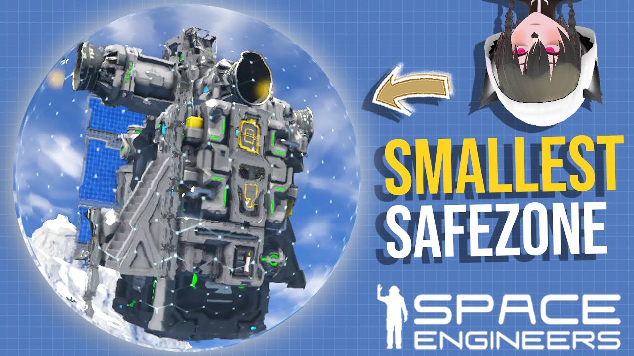 This Ship Fits Inside The Smallest Possible Safezone, Space Engineers Ultra-Efficient Store Ship