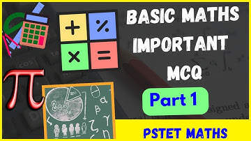 Basic maths PSTET MATHS PAPER 1 IMPORTANT MCQ PART 1