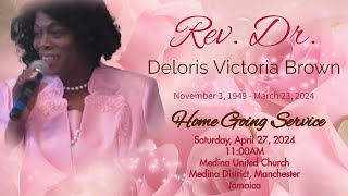 Home Going Service for Rev. Dr. Deloris Victoria Brown