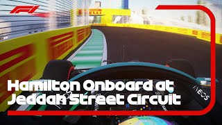 Lewis Hamilton onboard lap at NEW Jeddah Street Circuit 2021 - Assetto Corsa