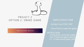 Final Project: Snake Game by Nam Cao
