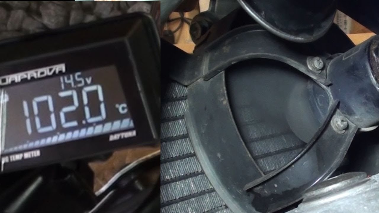 ラジエーターファンの点検Bandit250 GJ77A