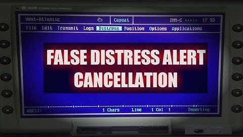 INMARSAT C | GMDSS ( Cancellation of False Distress Alert )