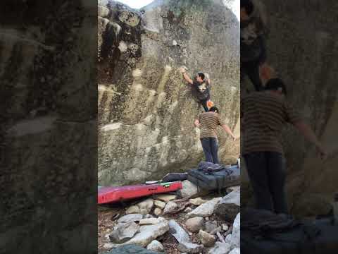 Beta Video for climb Soul Train v9, Lake Tahoe