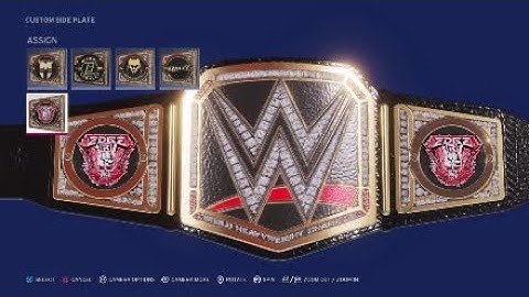 How to create Edge side plates in WWE 2k20 |WWE2K20 |2k Gamer