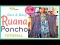 LEFT HANDED CROCHET Ruana Poncho