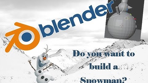 Blender Snowman  with instructions