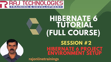 Hibernate 6 Tutorial Full Course|Session -2|Hibernate 6 Project Environment Setup|rajonlinetrainings