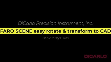 FARO SCENE how to easily rotate and translate to model/CAD coordinates
