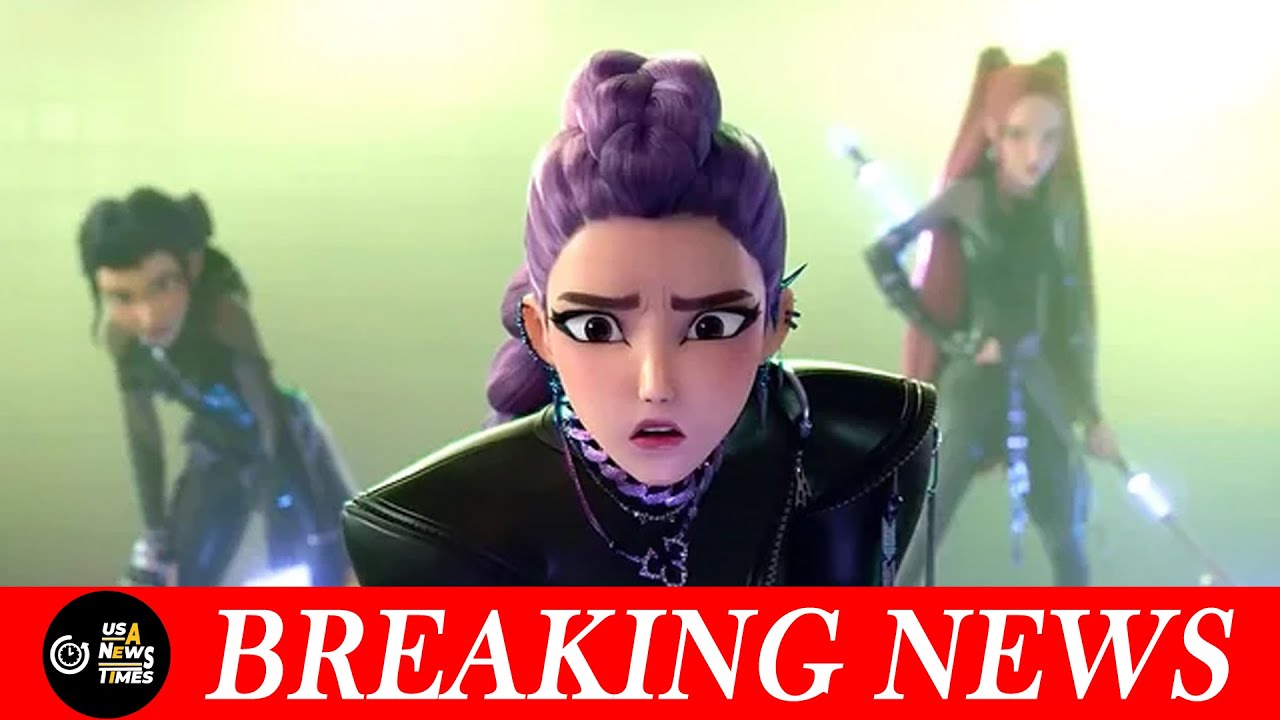 Посмотрите, как KPop Demon Hunters светового шоу превращает Хэллоуин в неоновый концерт