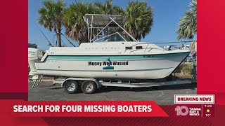 Law enforcement searching for missing boaters out of Clearwater