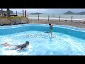 海水浴場のプール掃除のお手伝い