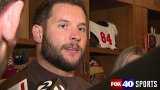 Nick Bosa discusses his 49ers 2714 win over Bucs, reacts to Brock Purdy's perfect passer rating