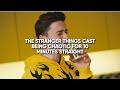 the stranger things cast being chaotic for 10 minutes straight