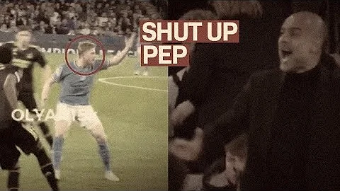 Kevin De Bruyne & Pep Guardiola fight vs Real Madrid!😳