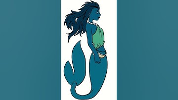 Draw a Mermaid - testing out Deviantart tutorials and little exercises