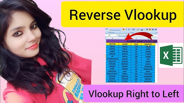 reverse vlookup excel #excel #exceltutorial #exceltips #exceltricks #tips