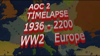 AOC2 WW2 Timelapse 1936-2200 of Europe