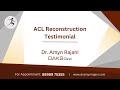 Patient Testimonial - Raghav’s Successful ACL and Meniscus Surgery with Dr. Amyn Rajani, OAKS Clinic