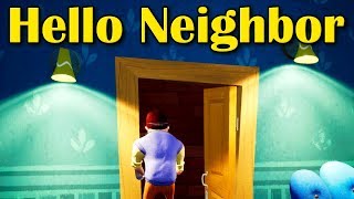 Hello Neighbor Release Открываю дверь в интро и попадаюсь соседу