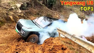 BYDyangwangU8 mud off-road challenge, the best electric SUV in 2024! #yangwangu8#offroad#byd