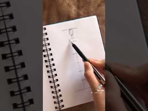 как нарисовать человека на полный рост легко и красиво #shorts