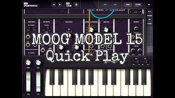 Moog Model 15 - Quick Play Demo for the iPad