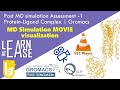 Ep 11  post md simulation movie for visualization proteinligand complex trajectories  gromacs