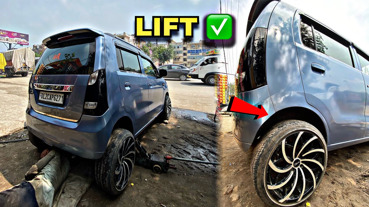 Wagonr Ko Lift Karva Diya 17 Inch Alloy Wheels Ke Liye 😍 Harshit