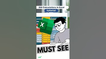 EMI Calculation in Excel ! #exceltips
