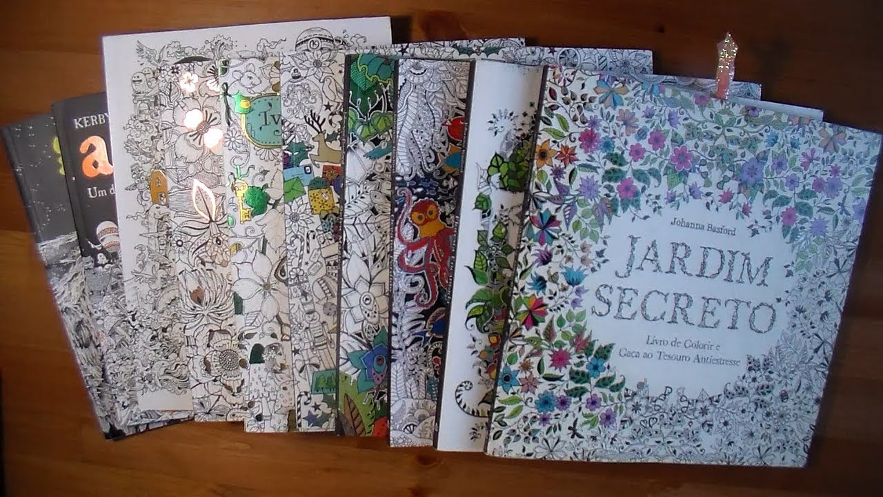 Meus livros de colorir + coloridos  - Parte 1