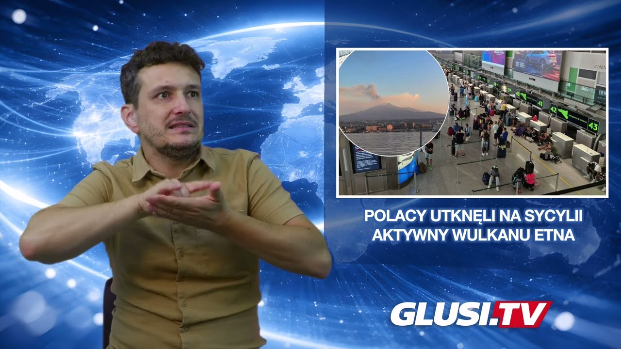 Polacy utknęli na Sycylii - aktywny wulkanu Etna