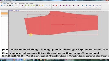 Ima Cad long pant design