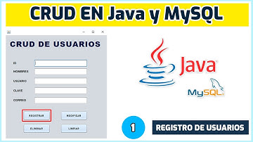 CRUD en JAVA y MySQL | Registrar Usuario