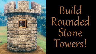 How to Make a Rounded Stone Castle Tower in Valheim
