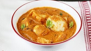 paneer egg curry recipe | paneer egg gravy recipe